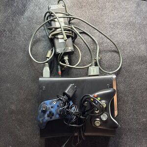 Microsoft Xbox 360 Elite 120GB HDD Black Console System Bundle - Tested